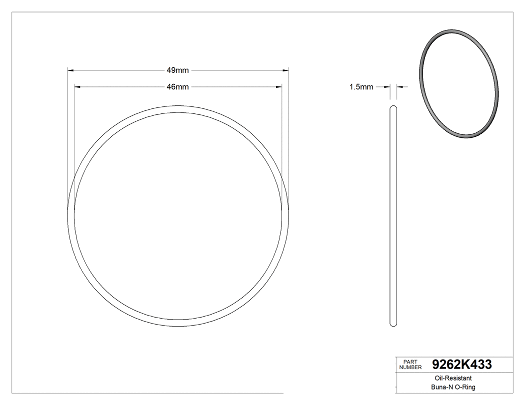 Technical drawing - 9262K433
